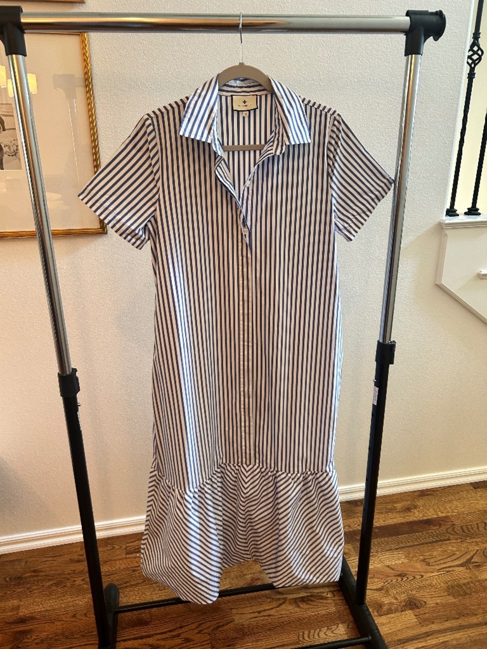 Tuckernuck Martine Blue & White Stripe Dress – Size M